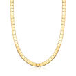 C. 2002 Vintage Tiffany Jewelry 18kt Yellow Gold Square-Link Necklace