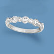 .50 ct. t.w. Bezel-Set Diamond Ring in 14kt White Gold