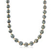 9-10mm Cultured Tahitian Baroque Pearl Necklace with 14kt Yellow Gold