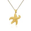 14kt Yellow Gold Starfish Pendant Necklace