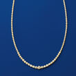 5.00 ct. t.w. Diamond Graduated Tennis Necklace in 14kt Yellow Gold