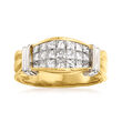C. 1980 Vintage 1.25 ct. t.w. Diamond Ring in 14kt Two-Tone Gold
