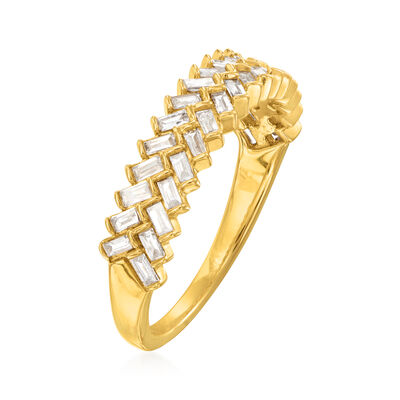 .50 ct. t.w. Baguette Diamond Ring in 14kt Yellow Gold