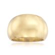 Andiamo 14kt Yellow Gold Over Resin Dome Ring