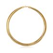 Italian Multi-Strand Flex Necklace with 18kt Gold Over Sterling