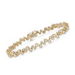 3.00 ct. t.w. Bezel-Set Diamond Bubble Bracelet in 14kt Yellow Gold