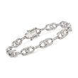 1.30 ct. t.w. Diamond Infinity Link Bracelet in 14kt White Gold
