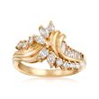 C. 1990 Vintage .65 ct. t.w. Diamond Ring in 14kt Yellow Gold
