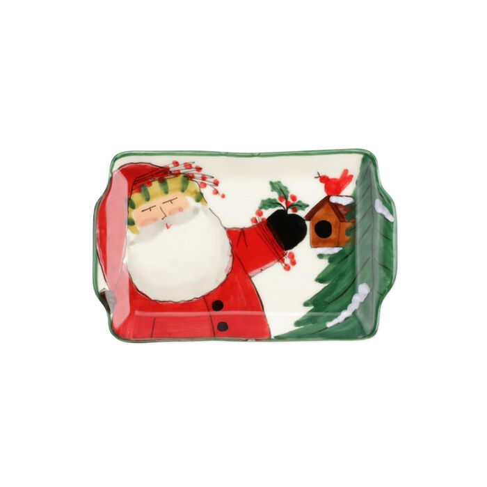 Vietri &quot;Old St. Nick&quot; 2020 Limited Edition Small Rectangular Platter from Italy