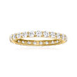 1.25 ct. t.w. CZ Eternity Band in 14kt Yellow Gold