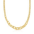 10kt Yellow Gold Graduated Oval-Link Necklace