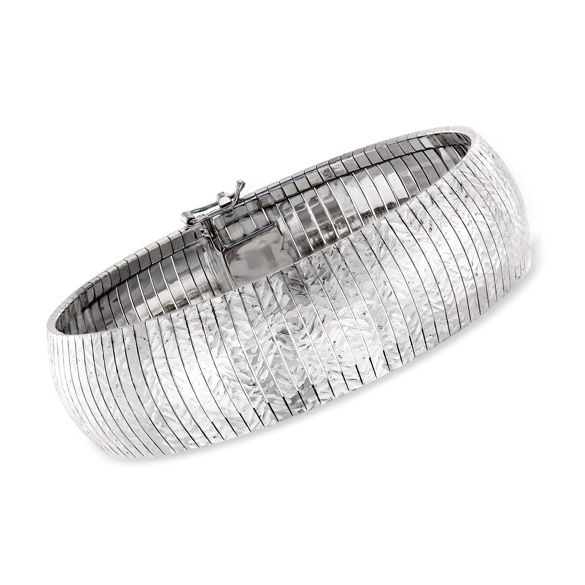 silver omega bracelet