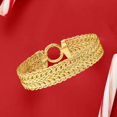 14kt Yellow Gold Sedusa-Link Bracelet