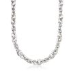 Italian Sterling Silver Link Necklace