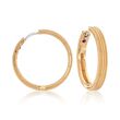 Roberto Coin &quot;Symphony Barocco&quot; 18kt Yellow Gold Hoop Earrings