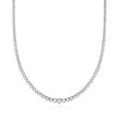 3.00 ct. t.w. Graduated Lab-Grown Diamond Tennis Necklace in Sterling Silver