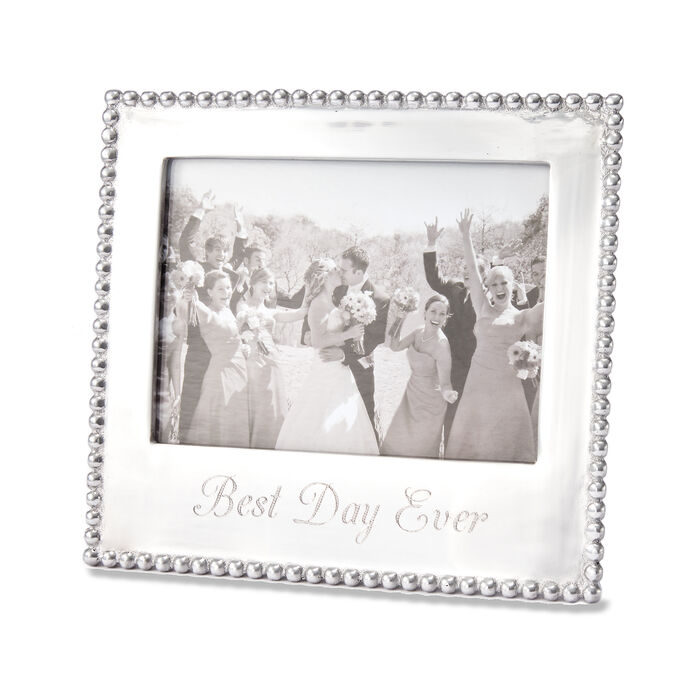 Mariposa &quot;Best Day Ever&quot; 5x7 Beaded Photo Frame