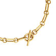 Italian 18kt Gold Over Sterling Paper Clip Link Necklace