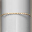 14kt Yellow Gold Beaded Bar Bracelet with Diamond Accents