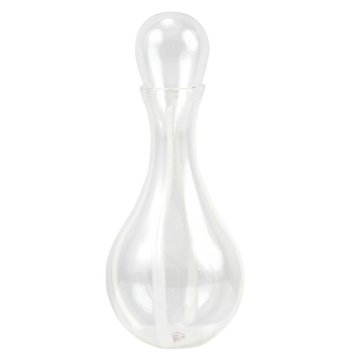Vietri &quot;Stripe White&quot; Decanter from Italy
