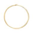 Italian 6mm 18kt Yellow Gold Omega Necklace