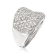 C. 1990 Vintage 2.70 ct. t.w. Pave Diamond Ring in 18kt White Gold