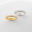 1.00 ct. t.w. Diamond Multi-Row Eternity Band in 14kt White Gold