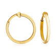 14kt Yellow Gold Medium Clip-On Hoop Earrings