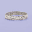 1.00 ct. t.w. Diamond Diagonal Bar Bracelet in Sterling Silver