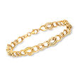 Italian 18kt Yellow Gold Link  Bracelet