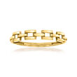 14kt Yellow Gold Panther-Link Ring