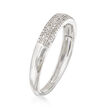 .15 ct. t.w. Pave Diamond Multi-Row Ring in 14kt White Gold