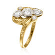C. 1950 Vintage .50 ct. t.w. Diamond Ring in 14kt Yellow Gold