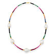 12-14mm Cultured Baroque Pearl and 30.50 ct. t.w. Multi-Gemstone Necklace