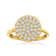 .63 ct. t.w. Diamond Disc Ring in 14kt Yellow Gold
