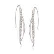 .54 ct. t.w. Diamond Linear Earrings in Sterling Silver