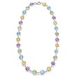 40.00 ct. t.w. Multi-Gemstone Necklace in Sterling Silver