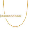 Italian 14kt Yellow Gold Rolo Chain Necklace