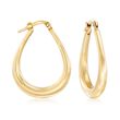 Italian 18kt Yellow Gold Hoop Earrings
