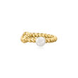 2.5-3.5mm Cultured Pearl Jewelry Set: Two Single Ear Cuffs in 14kt Yellow Gold
