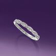.15 ct. t.w. Diamond Braided Ring in 14kt White Gold