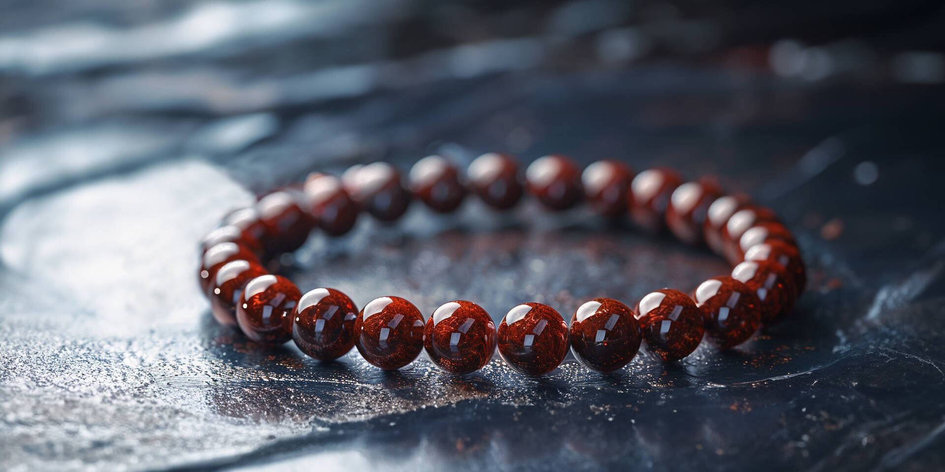 cinnabar bead bracelet