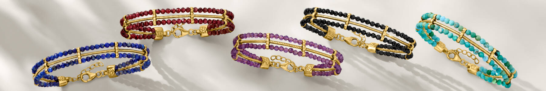 image featuring several Gemstone Bracelets 