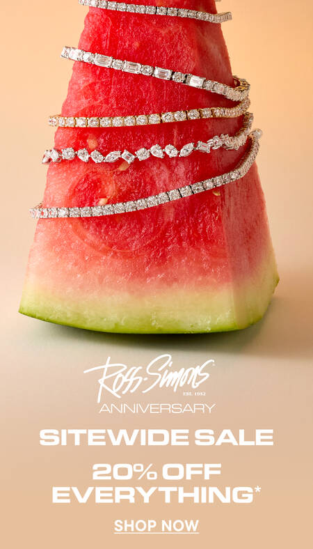 Ross-Simons Anniversary Sitewide Sale 20% Off