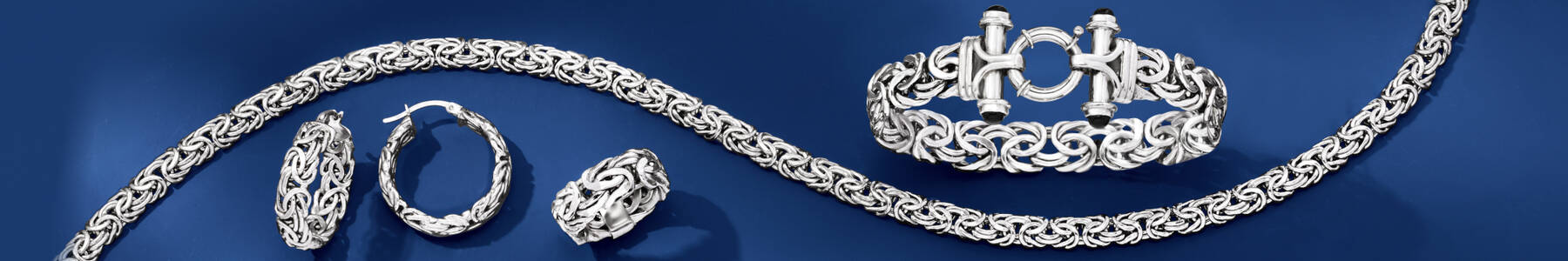 Classic Collection Sterling Silver byzantine jewelry