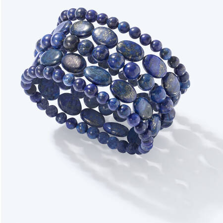 Bracelets. Shop Now. Image featuring a Blue Stone Bracelet