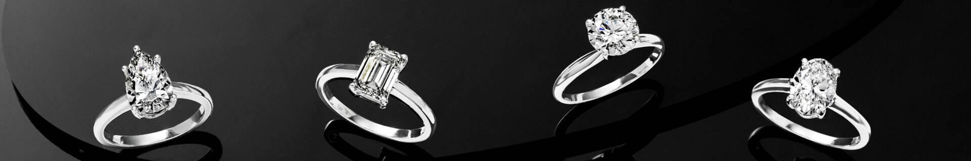2 LGD Solitaire Rings