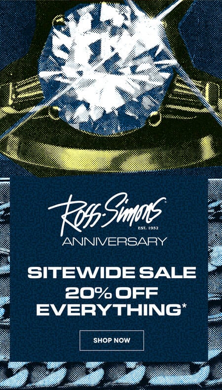 Ross-Simons Anniversary Sitewide Sale 20% Off