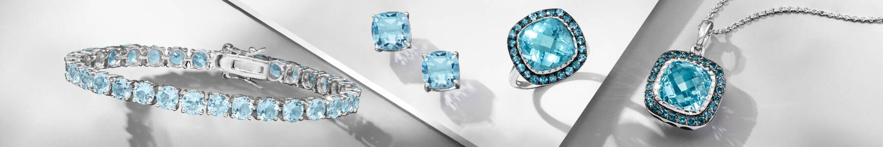 Image featuring blue topaz bracelet, earrings and rings