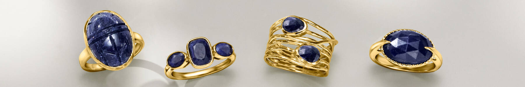 Several Different Sapphire Rings